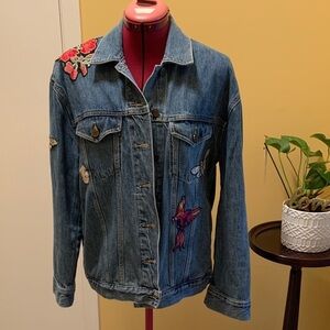 Artizia Little Moon Denim Jacket with Embroidery
